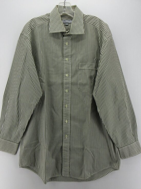 Hickey Freeman Other - Hickey Freeman Shirt 16 Button Up Dress Shirt Striped Classic Large *